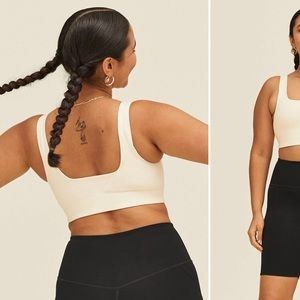 girlfriend collective Tommy bra ivory